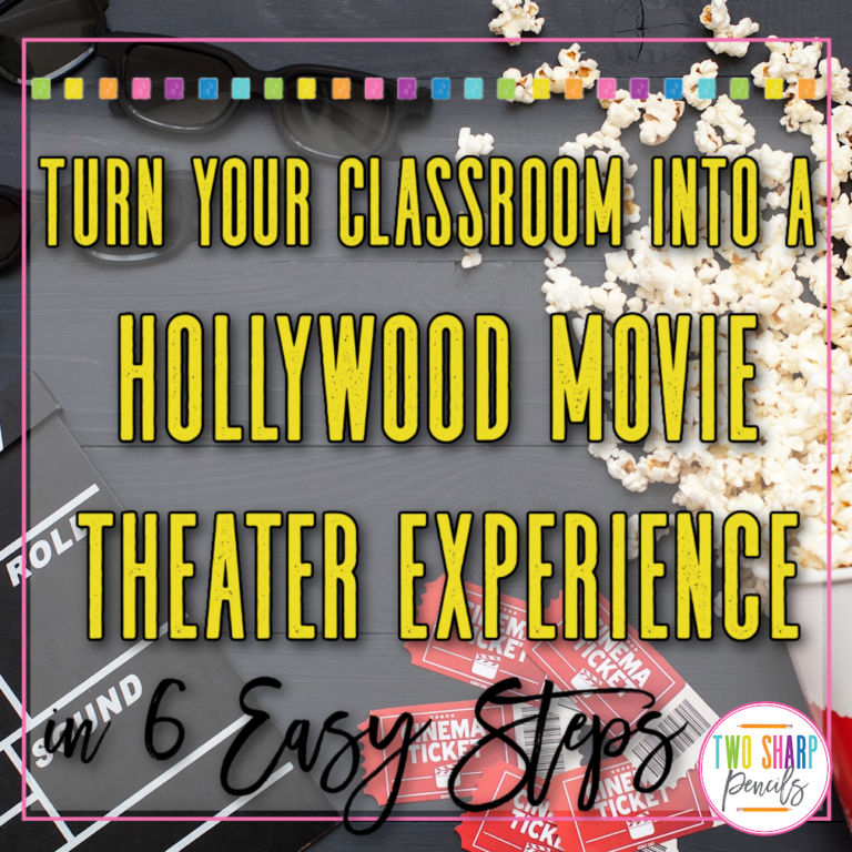 Classroom Transformation Series: Hollywood Movie Theater Classroom Transformation with 6 Easy Steps